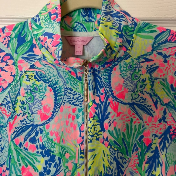 Lilly Pulitzer Skipper Dress Mermaids Cove popover DRESS Medium - Picture 2 of 5